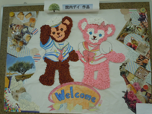 ダッフィーとシェリーメイの貼り絵