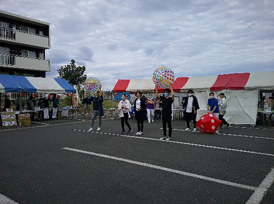 ボール送りゲーム