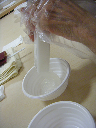 介護施設ところてん作り